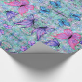 Papier Cadeau Papillons colorés Volant - Joie - (Coin)