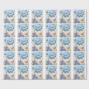 Papier Cadeau Papillons Cool Flights