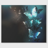 Papier Cadeau Papillons de nuit (Plat)