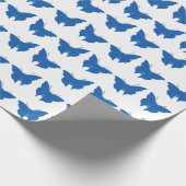 Papier Cadeau Papillons Denim Blue Bold Mod (Coin)