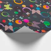Papier Cadeau Papillons Et Bulles