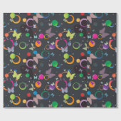 Papier Cadeau Papillons Et Bulles (Plat)