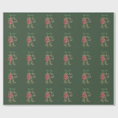 Papier Cadeau Papillons Et Fleur De Pois Doux Personnalisé (Plat)