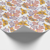 Papier Cadeau Papillons et fleurs (Coin)