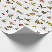 Papier Cadeau Papillons et insectes (Coin)