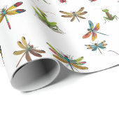 Papier Cadeau Papillons et insectes (Coin rond)