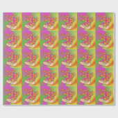 Papier Cadeau Papillons & Fleurs (Plat)