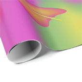 Papier Cadeau Papillons & Fleurs (Coin rond)