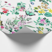 Papier Cadeau Papillons floraux enveloppes cadeaux (Coin)