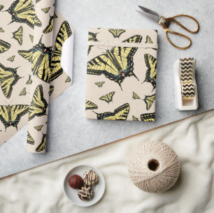 Papier Cadeau Papillons Jaunes Sud-Ouest Partout