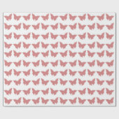 Papier Cadeau Papillons Mood Rose (Plat)