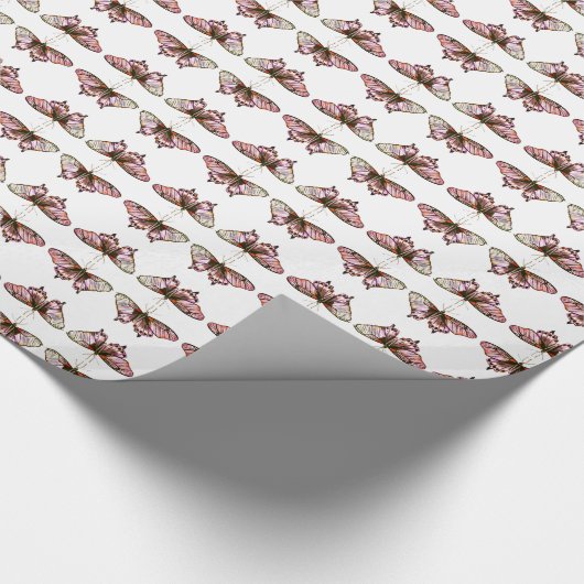 Papier Cadeau Papillons Motif (Coin)