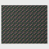 Papier Cadeau Papillons multicolores : Motif transparent (Plat)