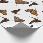 Papier Cadeau papillons orange (Coin)