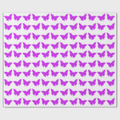 Papier Cadeau Papillons Purple Bold (Plat)