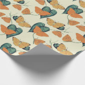 Papier Cadeau Papillons rétro (Coin)
