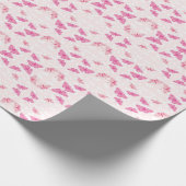 Papier Cadeau Papillons roses (Coin)