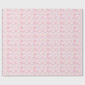 Papier Cadeau Papillons roses violets jaunes (Plat)