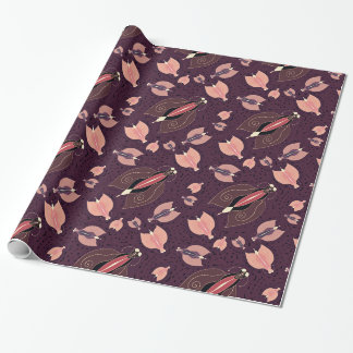Papier Cadeau Papillons sombres sans couture motif
