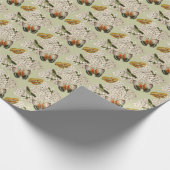 Papier Cadeau Papillons sur Hydrangea arrière - plan vert (Coin)