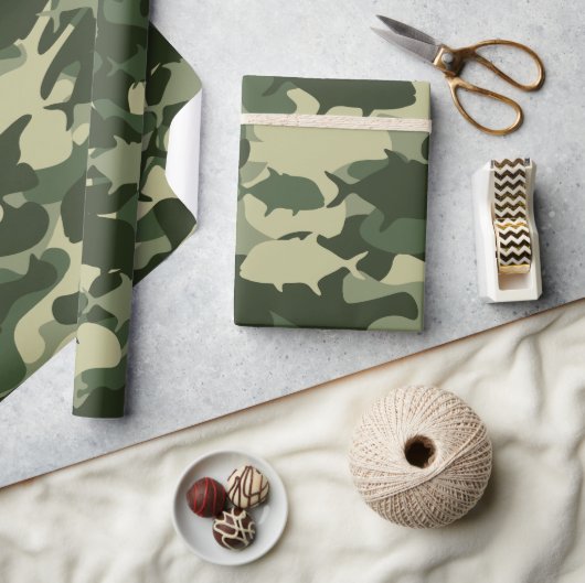 Papier Cadeau Papio et Ulua - camouflage pêche hawaïenne (Artisanat)