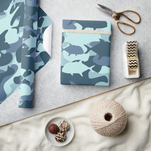 Papier Cadeau Papio et Ulua - camouflage pêche hawaïenne (Artisanat)
