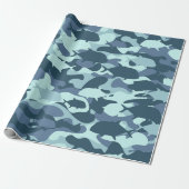 Papier Cadeau Papio et Ulua - camouflage pêche hawaïenne (Déroulé)