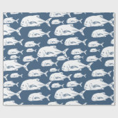 Papier Cadeau Papio et Ulua - Pêche hawaïenne (Plat)