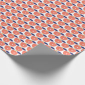 Papier Cadeau Paprika Rouge : Épices Inspirés Sans Couleur. (Coin)