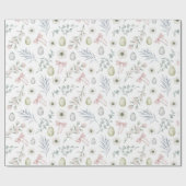 Papier Cadeau Pâques blanches esthétiques (Plat)