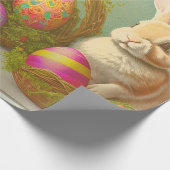 Papier Cadeau Pâques Bunnies En Paniers Collection (Coin)