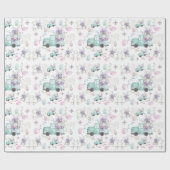 Papier Cadeau Pâques coloré main peint (Plat)