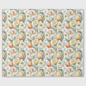 Papier Cadeau Pâques de Pâques, couleur de l'aquarelle Daffodiqu (Plat)