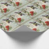Papier Cadeau Pâques Printemps Vintage (Coin)