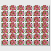 Papier Cadeau Paquet de semences Vintage Poppy (Plat)