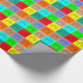 Papier Cadeau Paquets De Chiots Mignons En Carré (Coin)