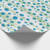 Papier Cadeau Par le bleu de la mer et le vert Résumé Design (Coin)