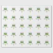 Papier Cadeau Par-tee Time Golf Wrapping Paper | Fun Gift (Plat)