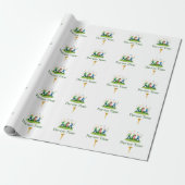 Papier Cadeau Par-tee Time Golf Wrapping Paper | Fun Gift (Déroulé)
