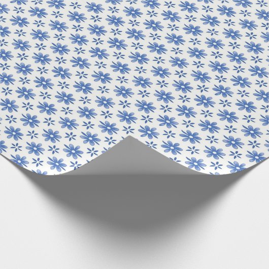 Papier Cadeau Parade Blue Daisy (Coin)