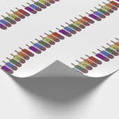 Papier Cadeau Parade de popsicles arc-en-ciel (Coin)