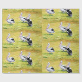 Papier Cadeau Paradis pélican (Plat)