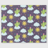 Papier Cadeau Paradis Succulent (Plat)