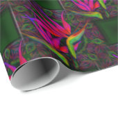 Papier Cadeau Paradis tropical (Coin rond)