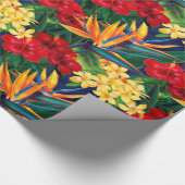Papier Cadeau Paradis tropical Hawaï Allover floral Imprimer (Coin)