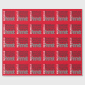 Papier Cadeau Paramedic Extraordinaire (Plat)