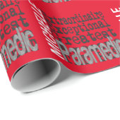 Papier Cadeau Paramedic Extraordinaire (Coin rond)