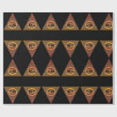 Papier Cadeau Paranormal tous voir l'oeil de la Providence spiri (Plat)