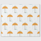 Papier Cadeau Parapluie de pluie (Plat)