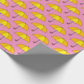 Papier Cadeau Parapluie jaune (Coin)